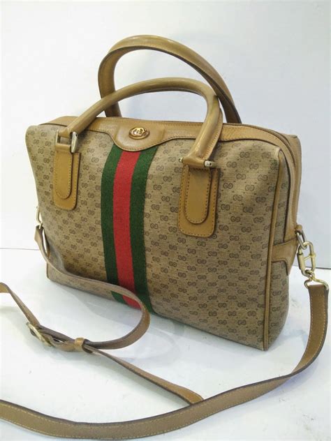 old gucci briefcase|authentic vintage gucci.